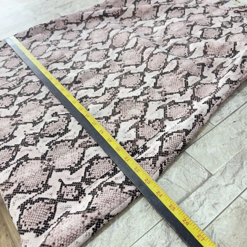 Michael Kors Snakeskin Print Dress Womens XL Short Sleeve - Picture 15 of 17